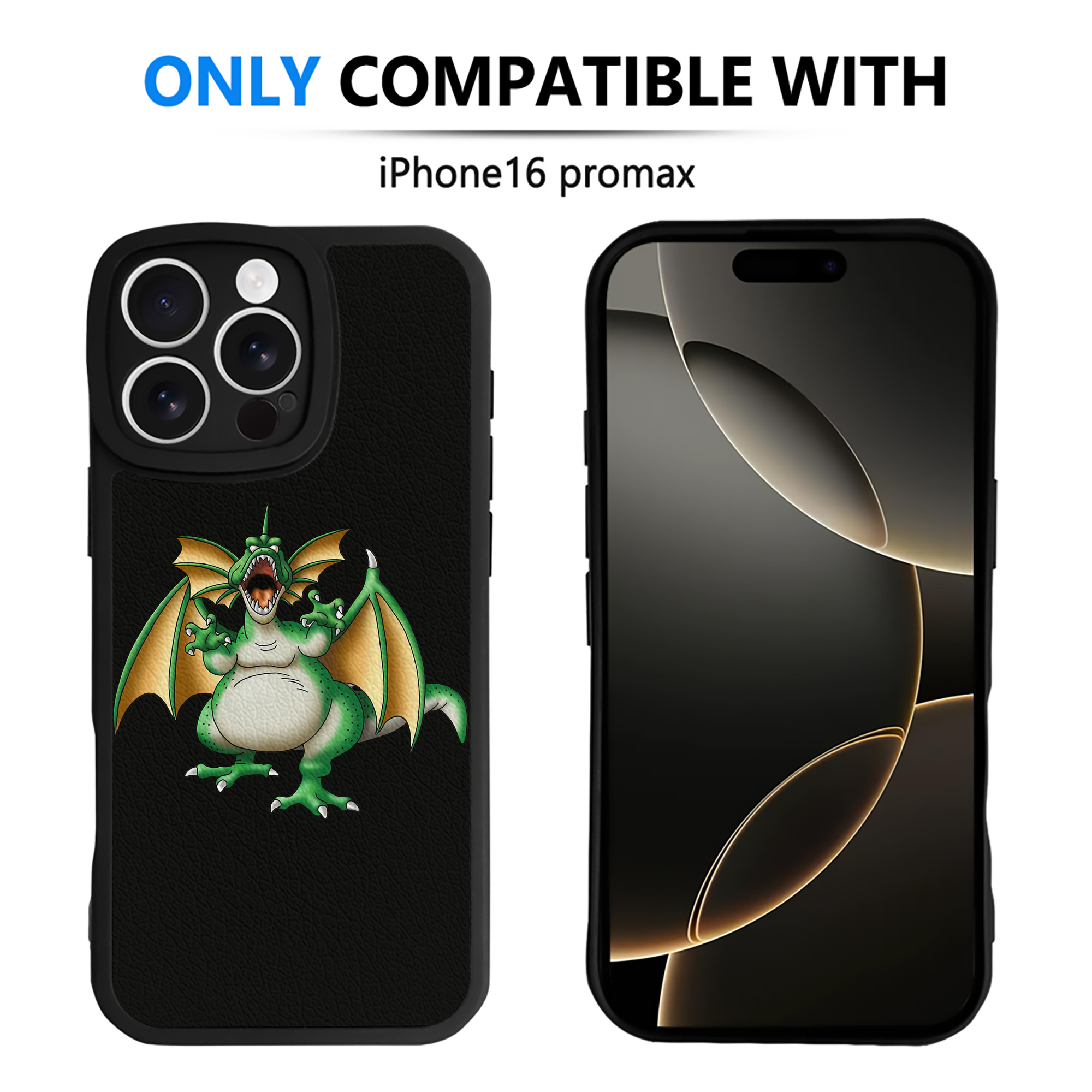 （画像用） ドラゴンクエスト Doragon Kuesuto Dragon Quest 【iPhone 16シリーズ対応】シリコンスマホケース（レザー調） 材質：シリコン